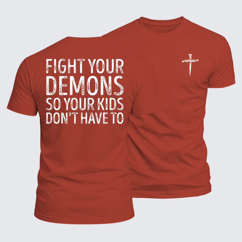 Luxe Mercerized Cotton Tee - Fight Your Demons