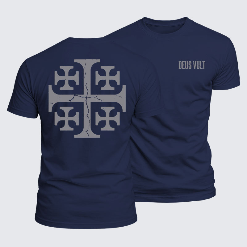 Luxe Mercerized Cotton Tee - Deus Vult 