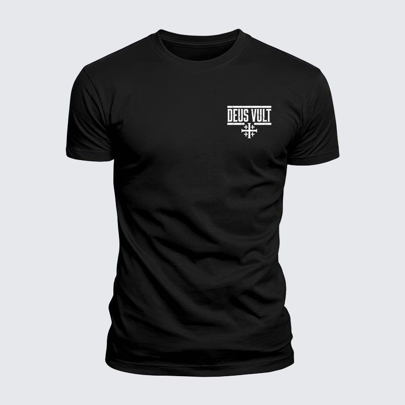 Luxe Mercerized Cotton Tee - Deus Vult