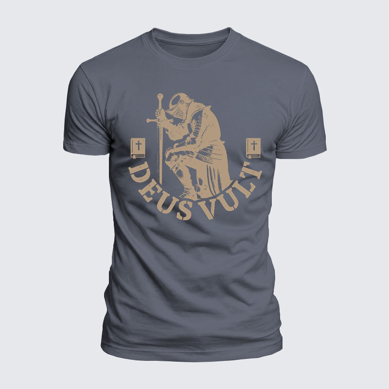 Luxe Mercerized Cotton Tee - Deus Vult