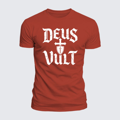 Luxe Mercerized Cotton Tee - Deus Vult