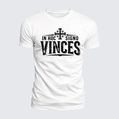 Luxe Mercerized Cotton Tee - In Hoc Signo Vinces 