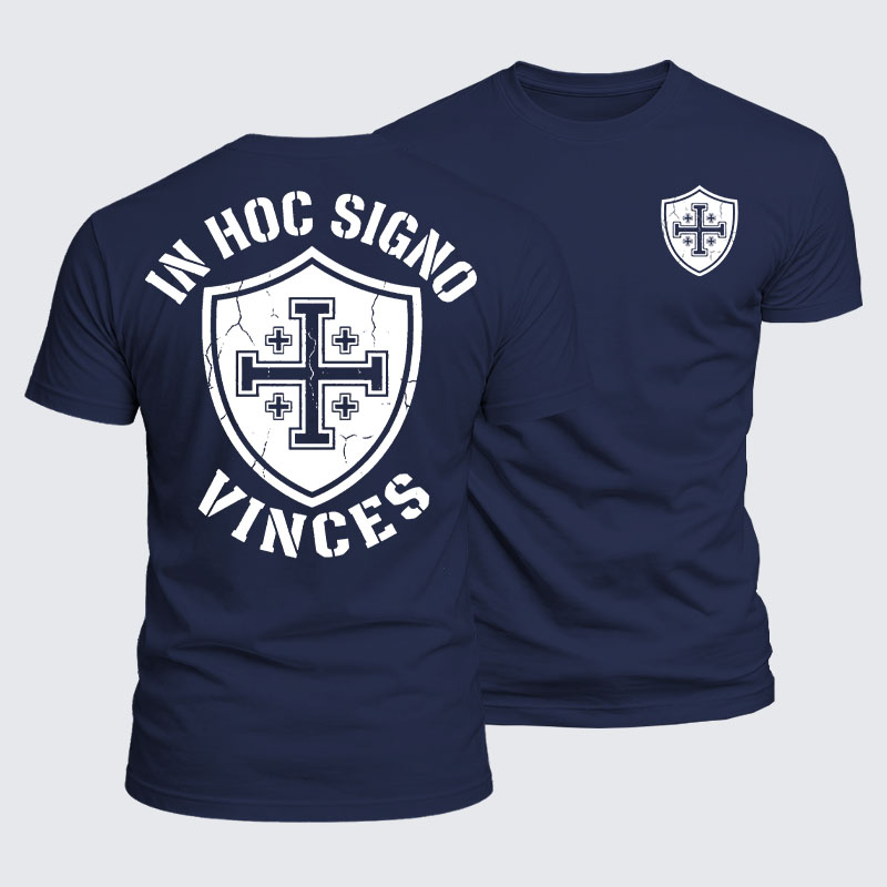 Luxe Mercerized Cotton Tee - In Hoc Signo Vinces 