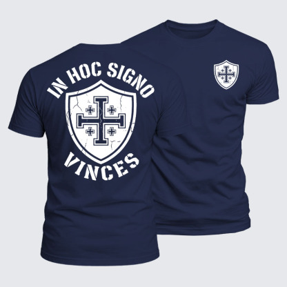 Luxe Mercerized Cotton Tee - In Hoc Signo Vinces 