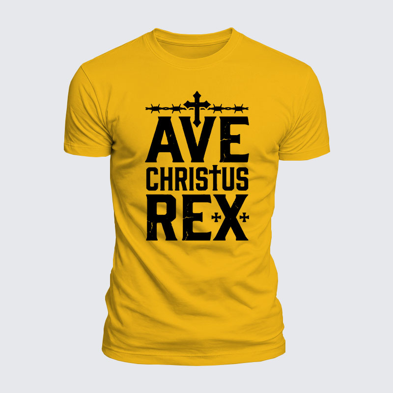 Luxe Mercerized Cotton Tee - Ave Christus Rex