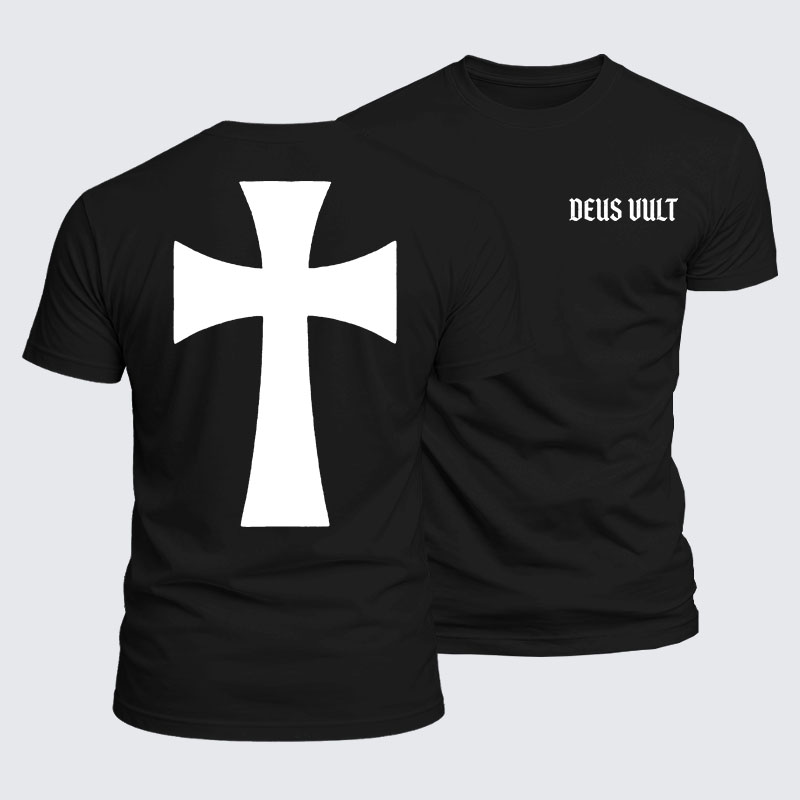 Luxe Mercerized Cotton Tee - Deus Vult