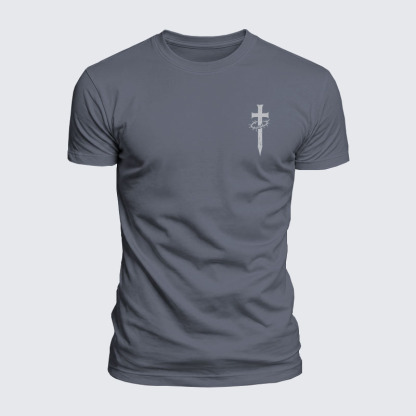 Luxe Mercerized Cotton Tee - Faith Cross