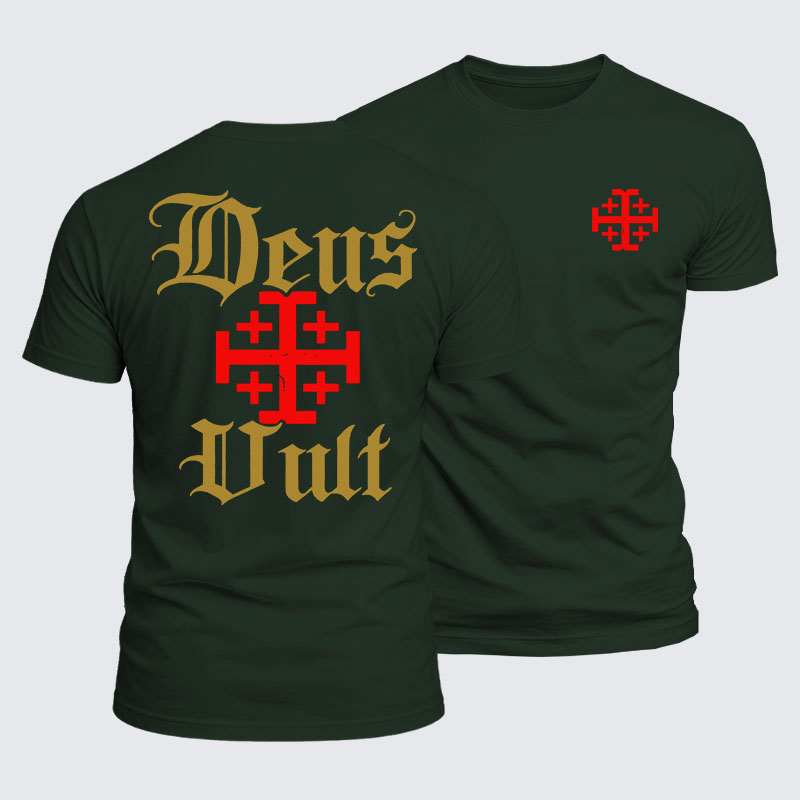 Luxe Mercerized Cotton Tee - Deus Vult
