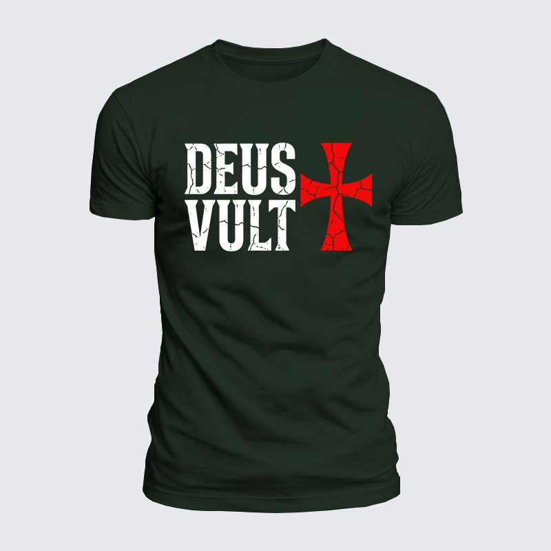 Luxe Mercerized Cotton Tee - Deus Vult