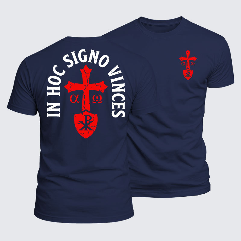 Luxe Mercerized Cotton Tee - In Hoc Signo Vinces 