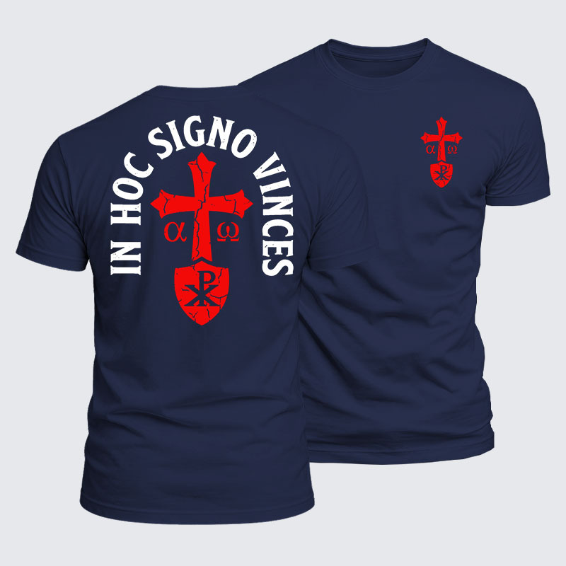 Luxe Mercerized Cotton Tee - In Hoc Signo Vinces 