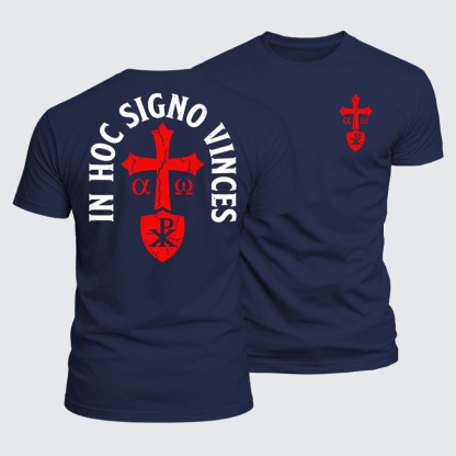 Luxe Mercerized Cotton Tee - In Hoc Signo Vinces 