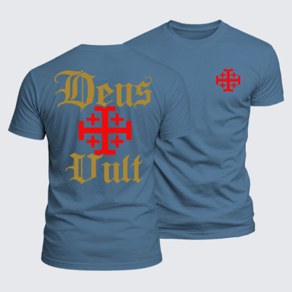 Luxe Mercerized Cotton Tee - Deus Vult