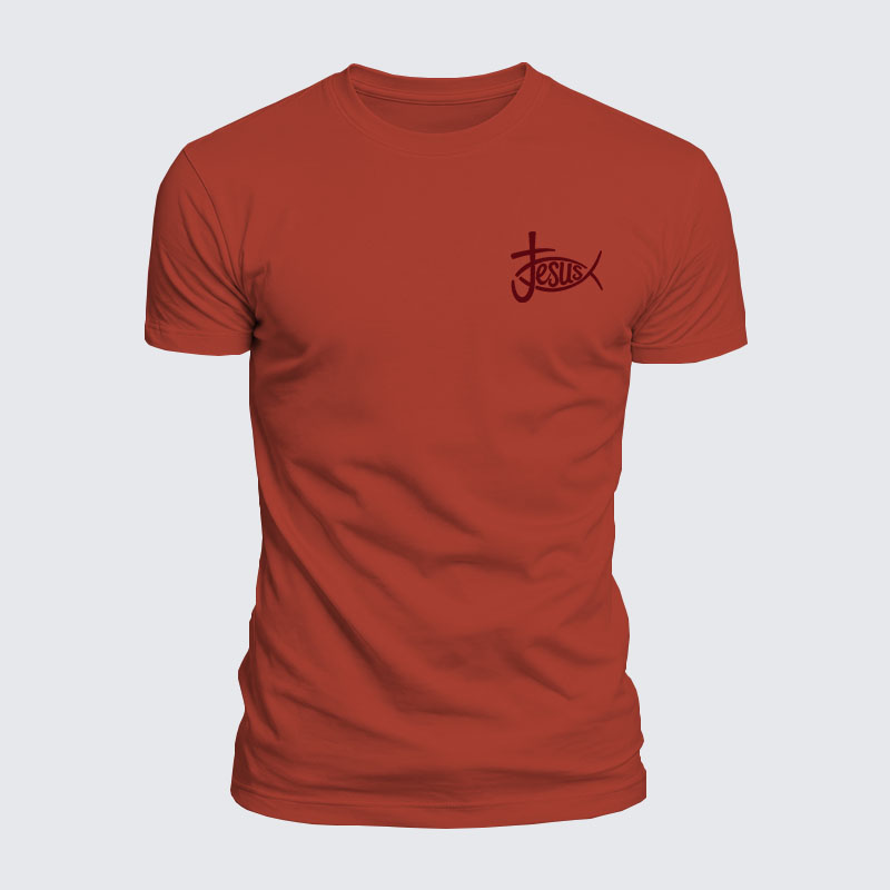 Luxe Mercerized Cotton Tee - Christian Jesus Cross
