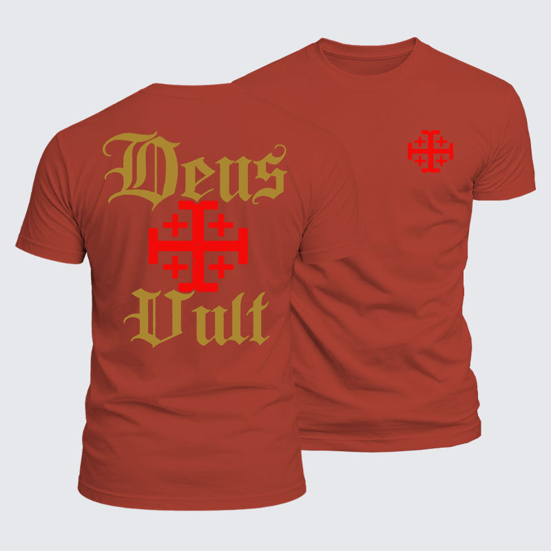 Luxe Mercerized Cotton Tee - Deus Vult