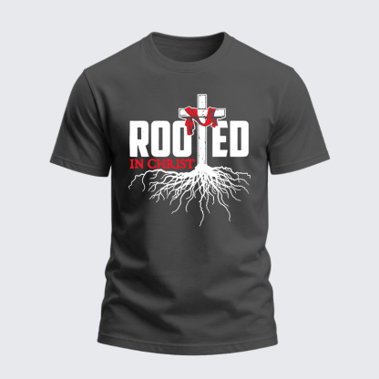 Heavyweight Cotton Tee - Rooted In Christ