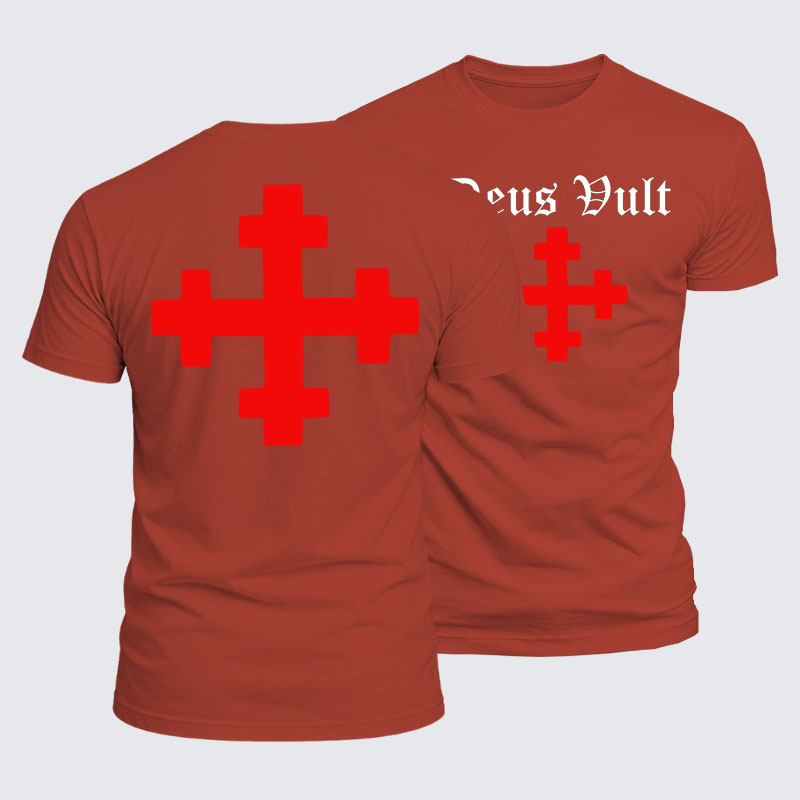 Luxe Mercerized Cotton Tee - Deus Vult