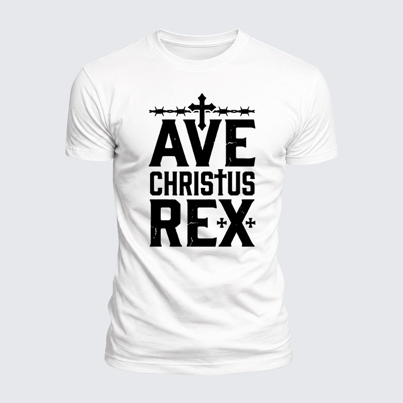 Luxe Mercerized Cotton Tee - Ave Christus Rex