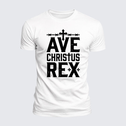 Luxe Mercerized Cotton Tee - Ave Christus Rex