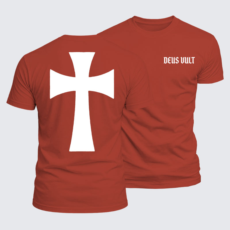 Luxe Mercerized Cotton Tee - Deus Vult
