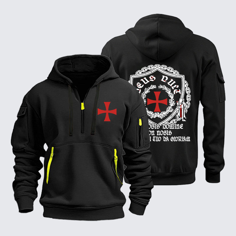 Zipper Hoodies -  Non Nobis Domine, Non Nobis, Sed Nomini Tuo Da Gloriam