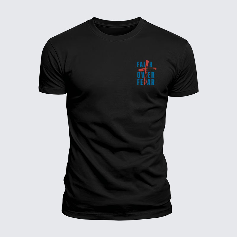 Luxe Mercerized Cotton Tee - Faith Over Fear