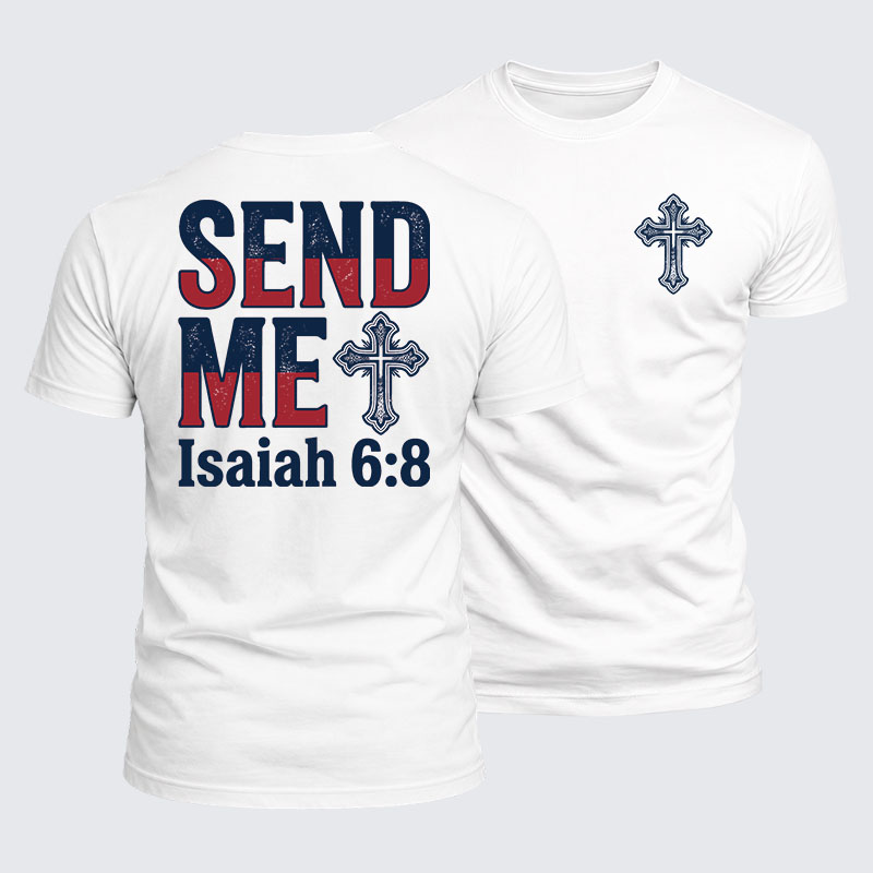Luxe Mercerized Cotton Tee - Isaiah 6:8 - SEND ME