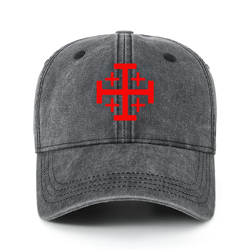 Heritage Washed Cap - Jerusalem Cross