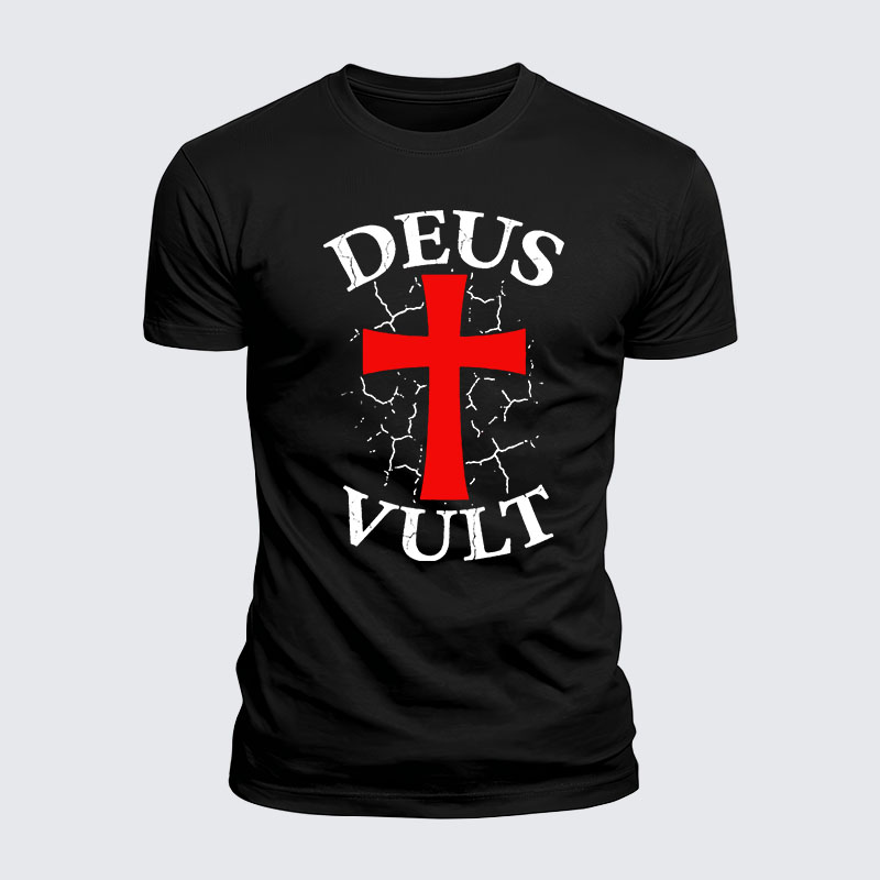 Luxe Mercerized Cotton Tee - Deus Vult
