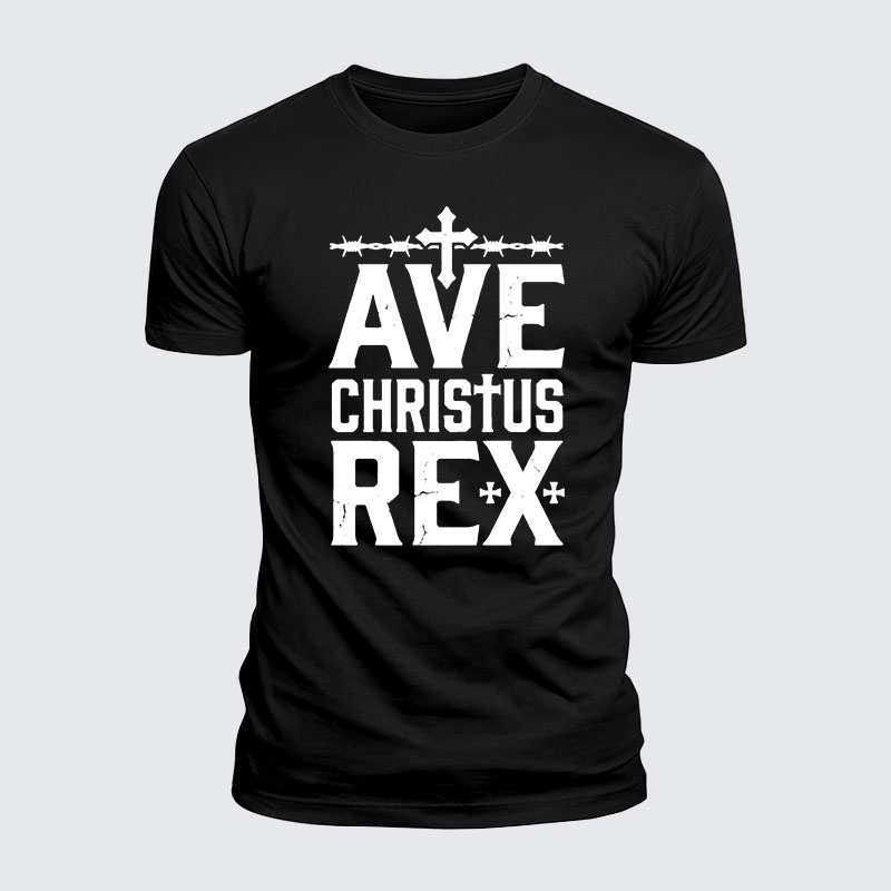 Luxe Mercerized Cotton Tee - Ave Christus Rex