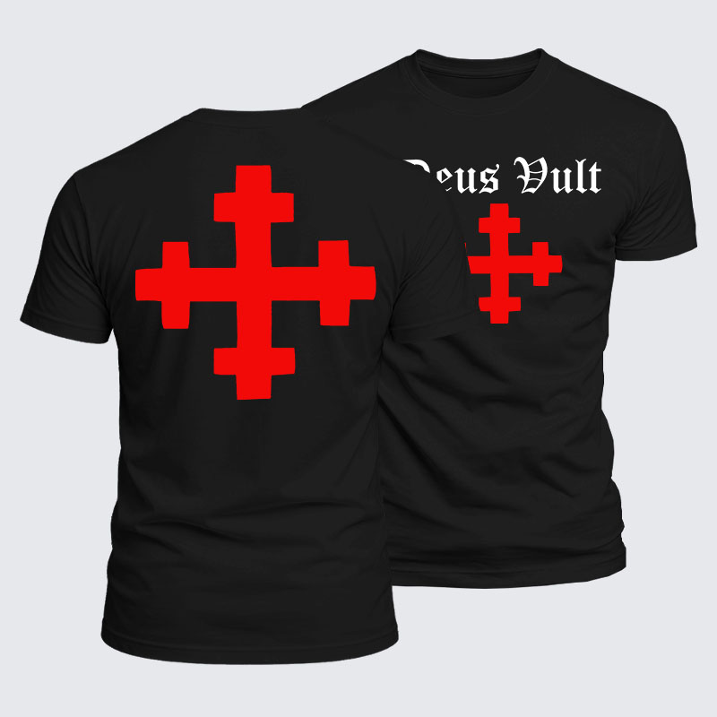 Luxe Mercerized Cotton Tee - Deus Vult