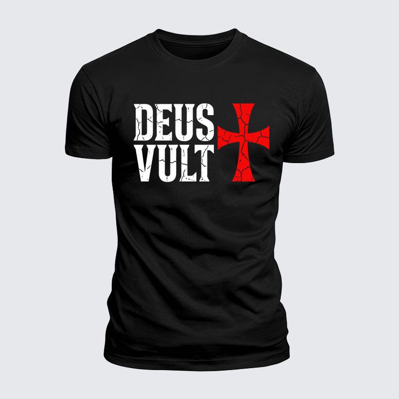 Luxe Mercerized Cotton Tee - Deus Vult