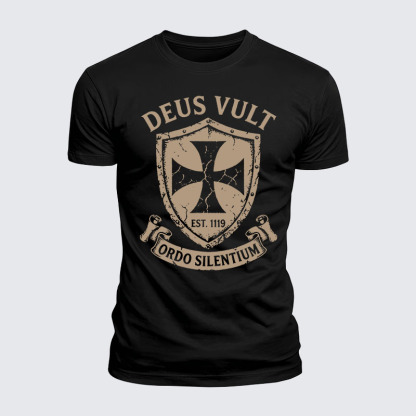 Luxe Mercerized Cotton Tee - Deus Vult