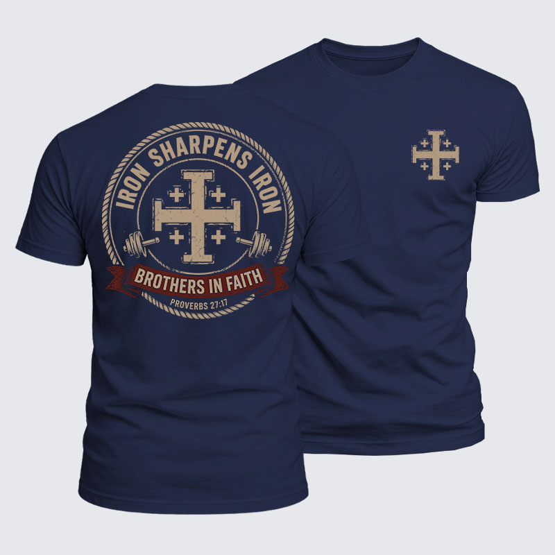 Luxe Mercerized Cotton Tee -  Iron Sharpens Brothers In Faith