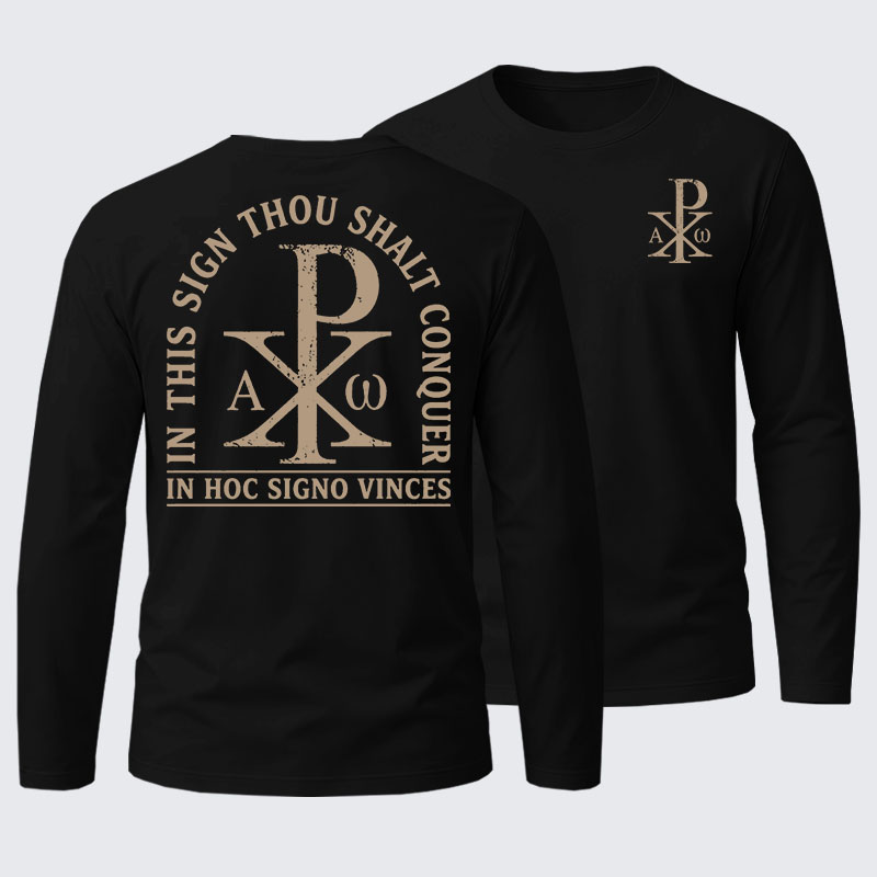 In Hoc Signo Vinces Cotton Long Sleeve T-Shirt