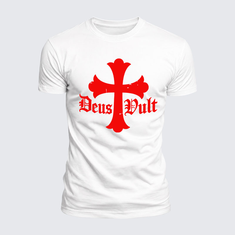 Luxe Mercerized Cotton Tee - Deus Vult