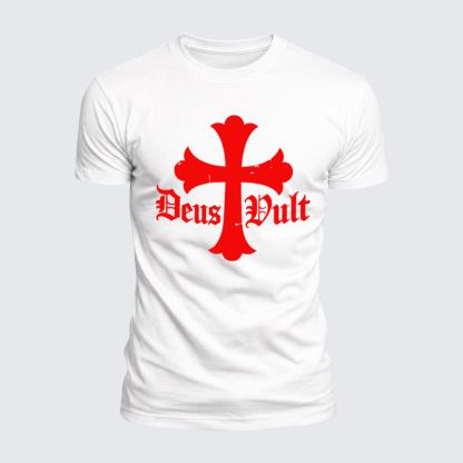 Luxe Mercerized Cotton Tee - Deus Vult