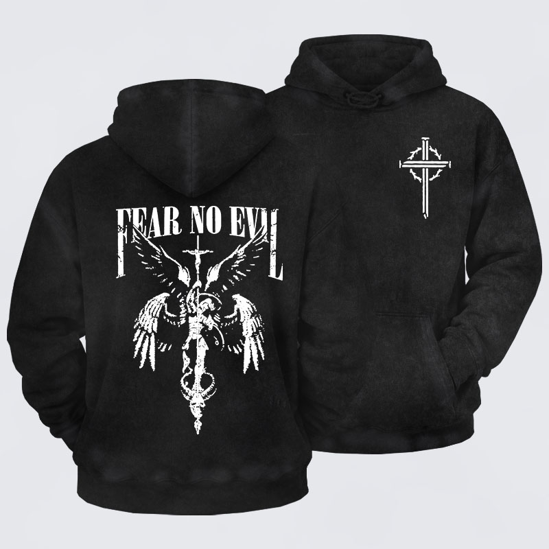 Washed Hoodie -  Fear No Evil