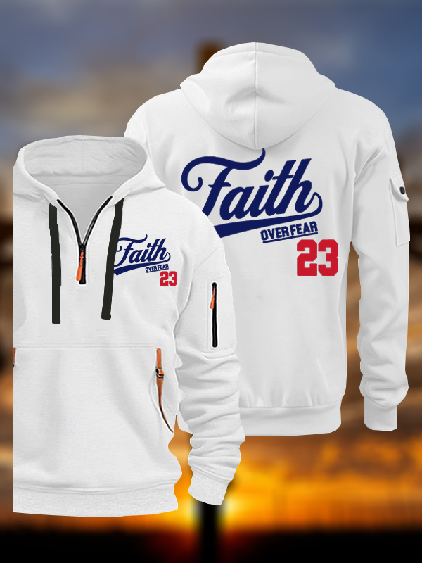 Faith Over Fear Jesus God Christian Zipper Hoodies