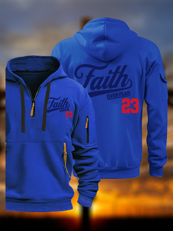 Faith Over Fear Jesus God Christian Zipper Hoodies