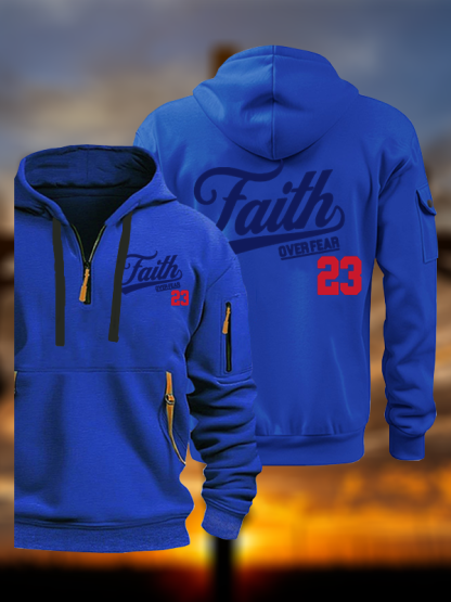Faith Over Fear Jesus God Christian Zipper Hoodies