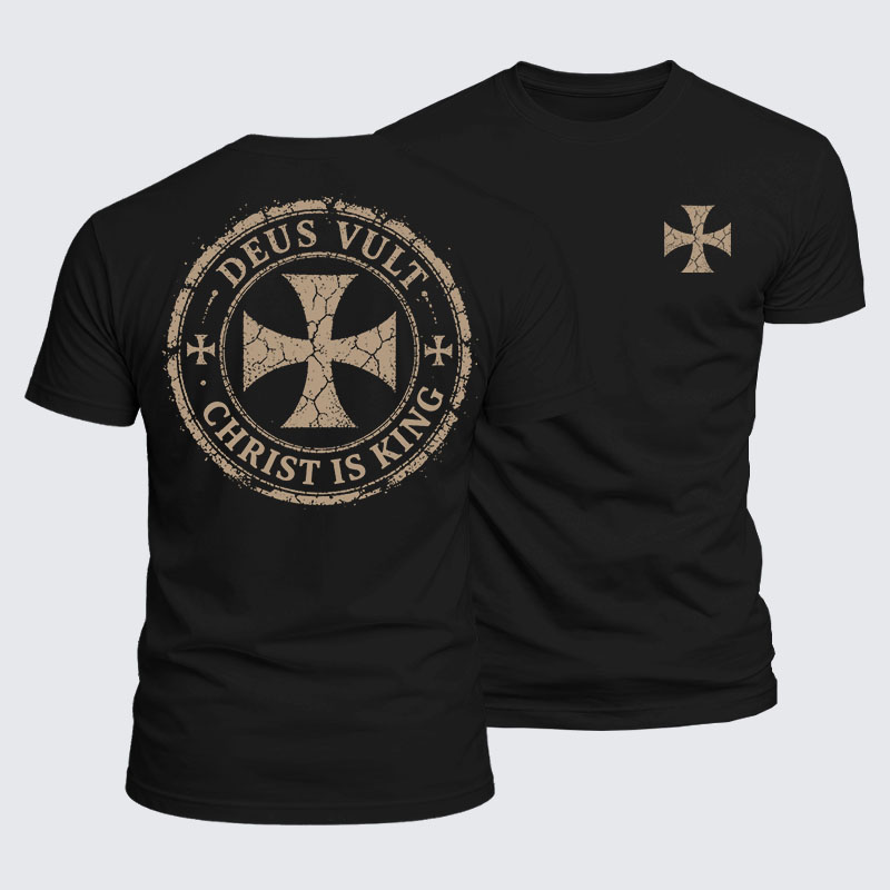 Luxe Mercerized Cotton Tee - Deus Vult Christ Is King