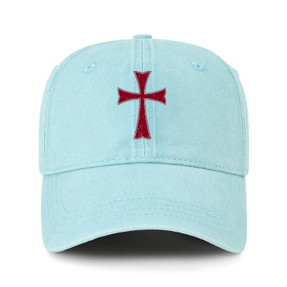 Heritage Washed Cap-Knights Templar Crusader Cross