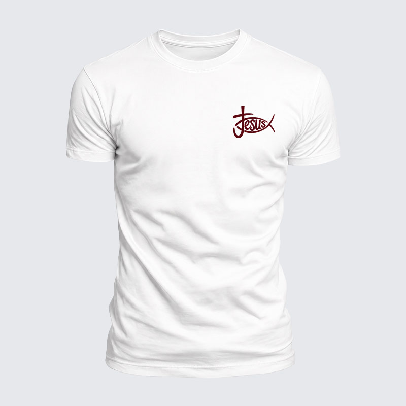 Luxe Mercerized Cotton Tee - Christian Jesus Cross
