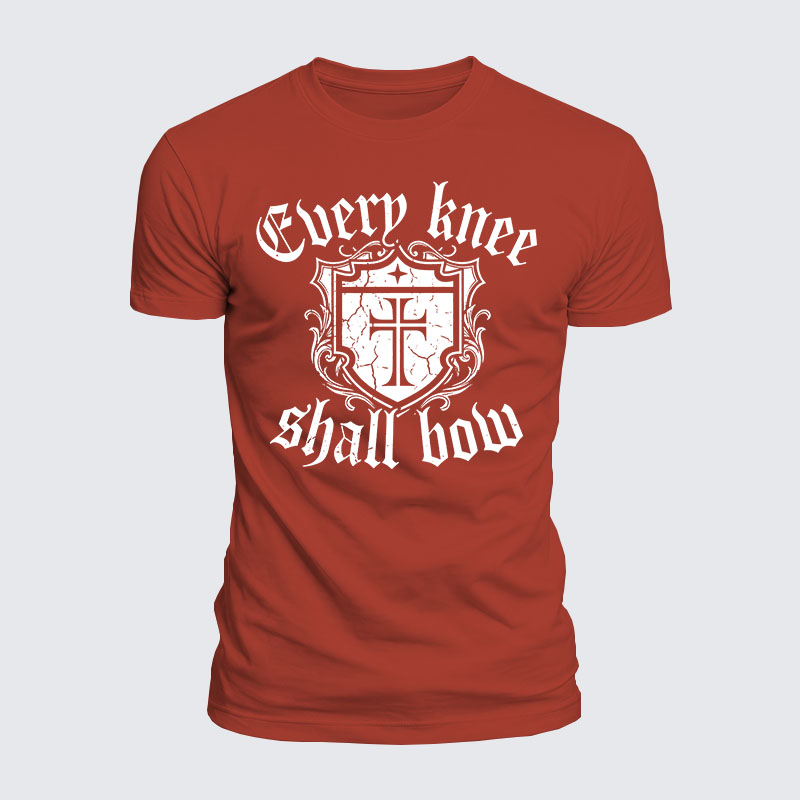Luxe Mercerized Cotton Tee -  Every Knee Will Bow