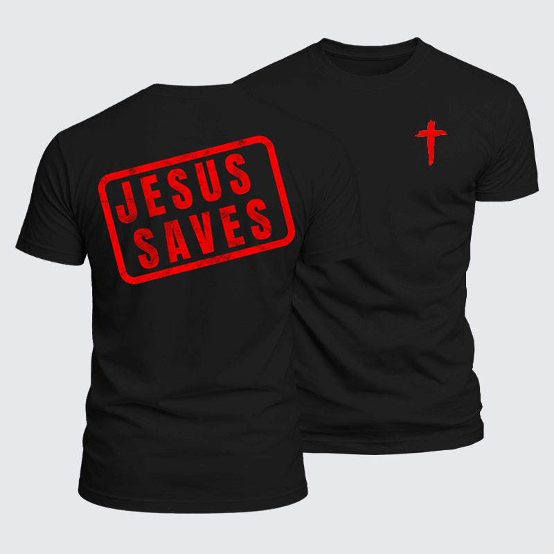 Luxe Mercerized Cotton Tee - Jesus Saves