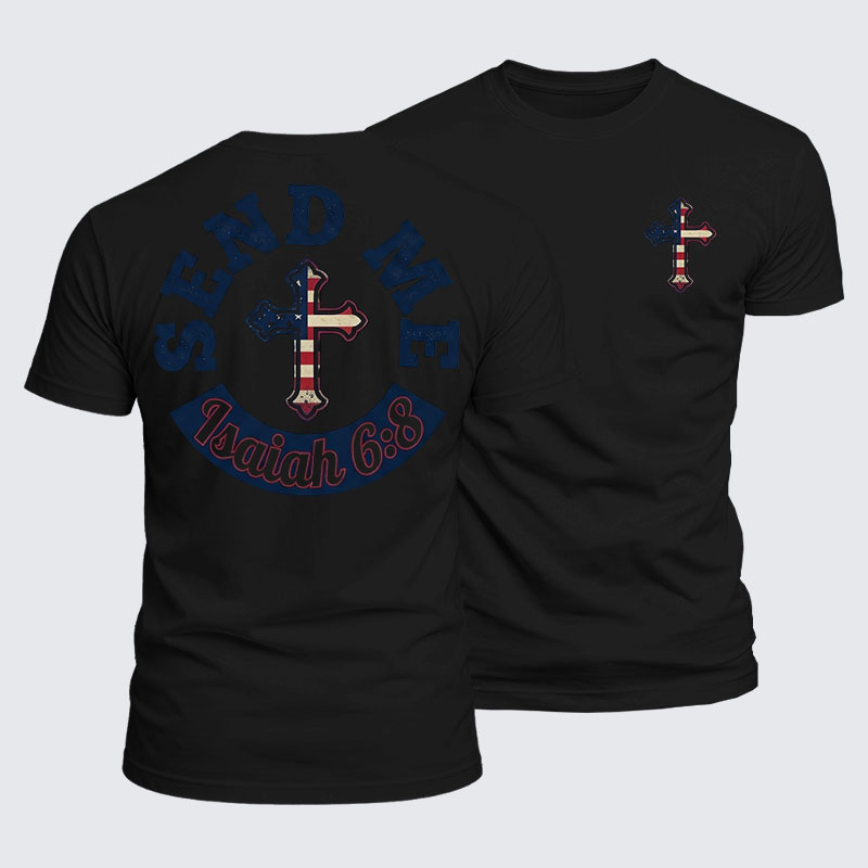 Man Of God Husband Dad Jesus God Christian Cotton T-Shirt