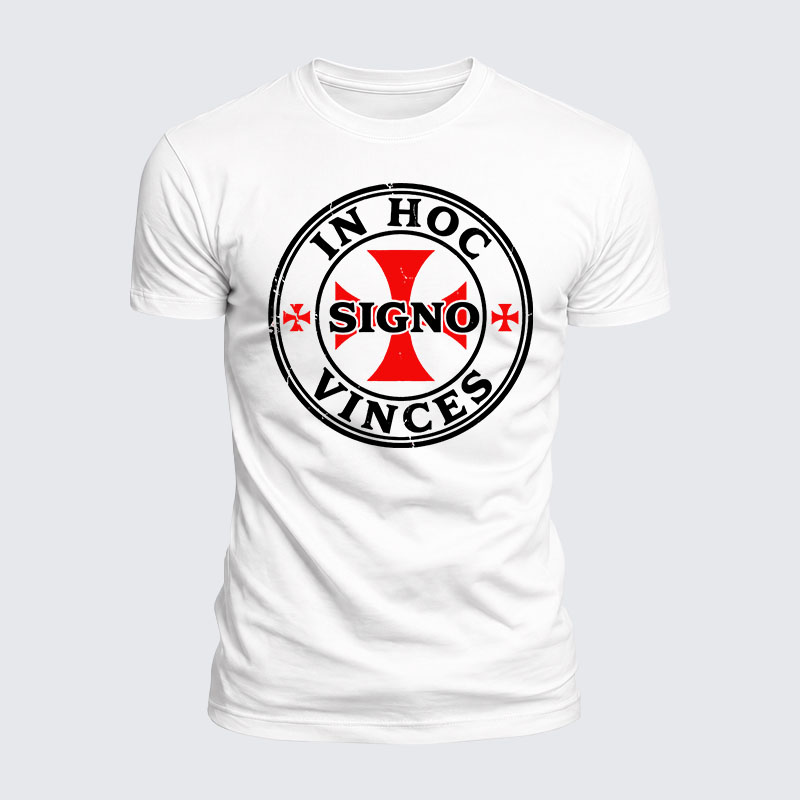 [Copy]Luxe Mercerized Cotton Tee - In Hoc Signo Vinces 
