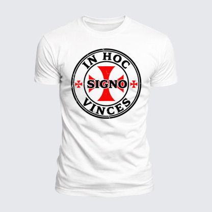 [Copy]Luxe Mercerized Cotton Tee - In Hoc Signo Vinces 