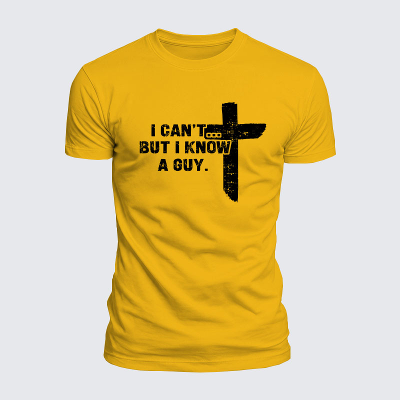 Luxe Mercerized Cotton Tee - I Can't But I Know A Guy